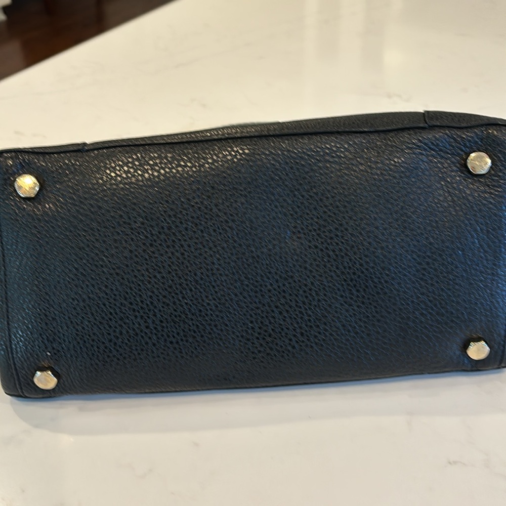 Rebecca Minkoff Black Satchel with Gold Accents - Picture 3 of 6